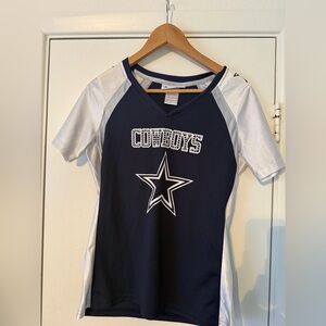 Cowboys Woman’s Navy and White Shirt